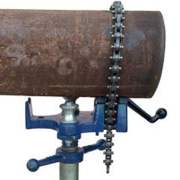 Testa con morsa di bloccaggio per cavalletto Tag-Pipe Tri, tubazioni 1/2-6"