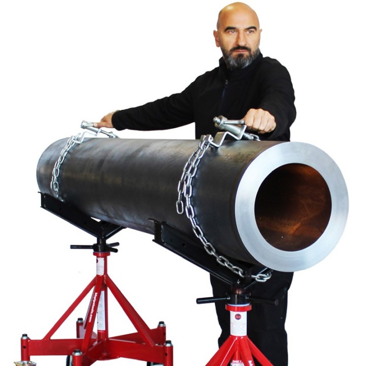 Cavalletto ad altezza regolabile Tag-Pipe Giant Jack per sostegno tubi 1-36"