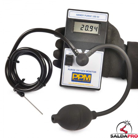 Analizzatore di ossigeno Tag-Pipe Handy Purge100SC auto calibrante