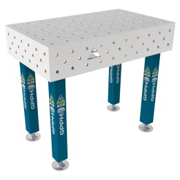 Tavolo per saldatura SteelPlus INOX GPPH 1x0,6mt spessore 12mm, fori 16mm