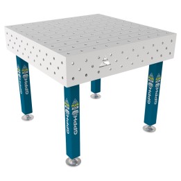 Tavolo per saldatura SteelPlus INOX GPPH 1x1mt spessore 12mm, fori 16mm
