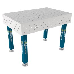 Tavolo per saldatura SteelPlus INOX GPPH 1,2x0,8mt spessore 12mm, fori 16mm