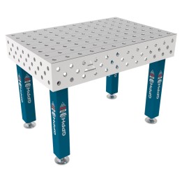 Tavolo per saldatura SteelMax INOX GPPH 1,2x0,8mt spessore 15mm, fori 28mm