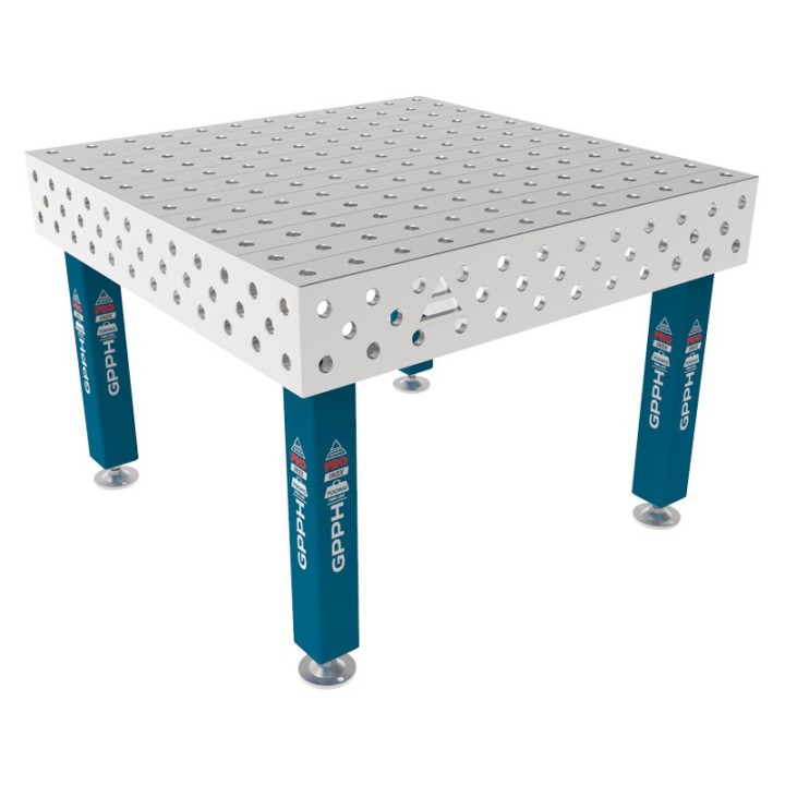 Tavolo per saldatura SteelMax INOX GPPH 1,2x1,2mt spessore 15mm, fori 28mm