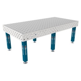 Tavolo per saldatura SteelMax INOX GPPH 2,4x1,2mt spessore 15mm, fori 28mm