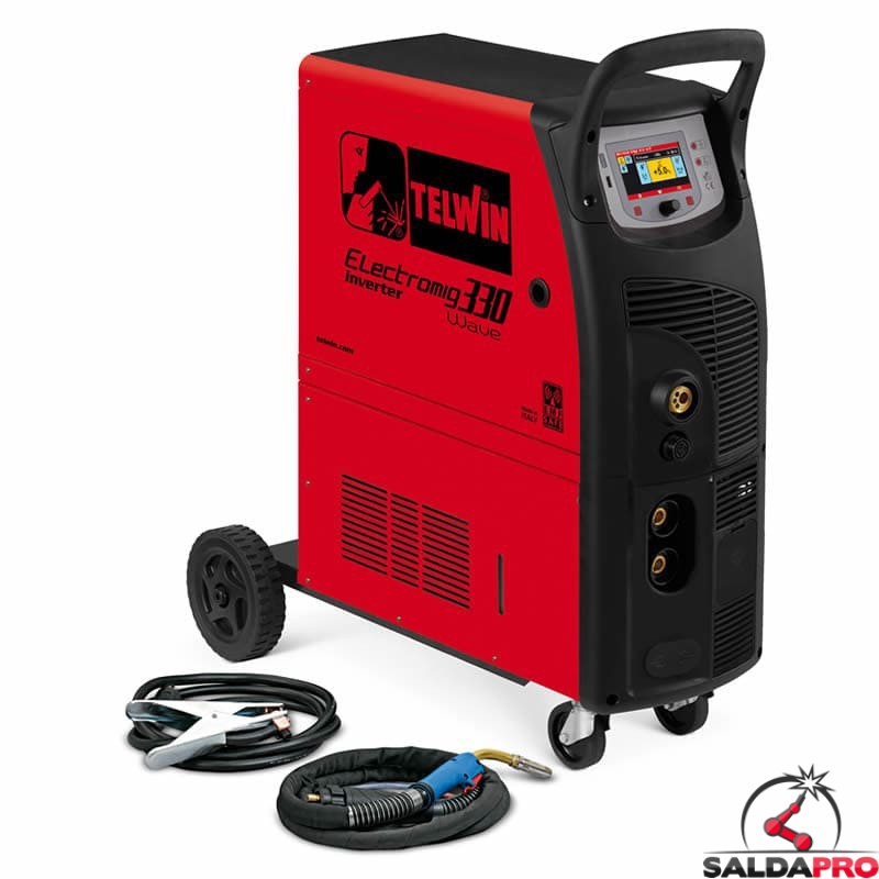 Saldatrice Inverter multiprocesso ELECTROMIG 330 WAVE 400V AQUA Saldatrice Inverter multiprocesso ELECTROMIG 330 WAVE 400V AQUA