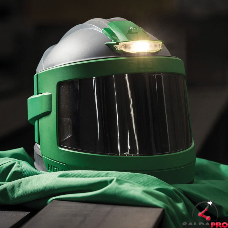 Cappuccio Sabbiatura Con Schermo PC | Maschera Antipolvere Oxford | Regolabile E Traspirante