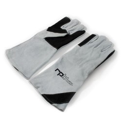 Guanti in pelle GVS-RPB con palmo rinforzato e cuciture in Kevlar per sabbiatura