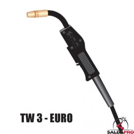 Torcia completa TW3 attacco EURO per saldatura MIG