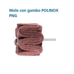 Spazzole corindone Polinox PNG Pferd D.80x50mm gambo 6 gr.100