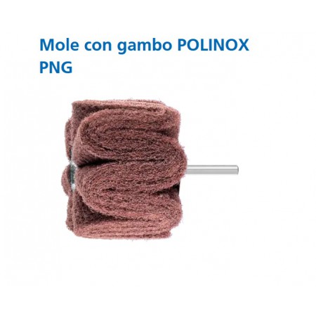 Spazzole corindone Polinox PNG Pferd D.80x50mm gambo 6 gr.100