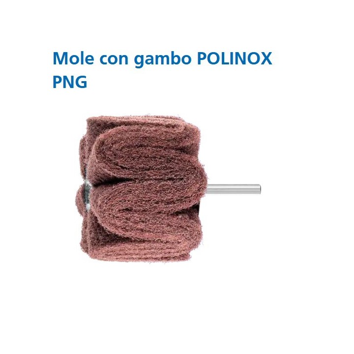 Spazzole corindone Polinox PNG Pferd D.80x50mm gambo 6 gr.100