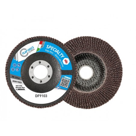 Dischi Lamellari Professionali Set Da 10 Pezzi 125 Mm Grana 80 Per Inox