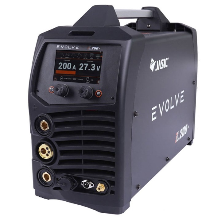 Saldatrice multifunzione Jasic Evolve MIG200 Plus per saldatura MIG, MMA e TIG HF, 20-200A