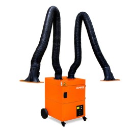 Depuratore mobile Kemper ProfiMaster con 2 braccia aspiranti flessibili, 3-4mt
