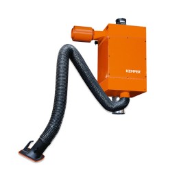 Aspiratore a parete Kemper Cartridge Filter con braccio aspirante flessibile, 2-7mt