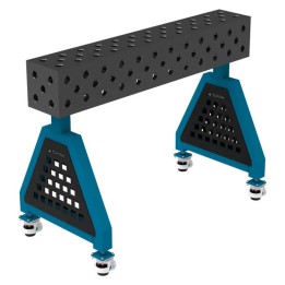 Supporto saldatura con ruote GPPH SteelPlus Trestle spessore 12mm, fori 16mm in griglia diagonale