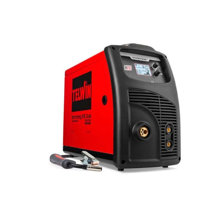 Saldatrice Inverter multiprocesso Telwin TECHNOMIG 215 DUAL SYNERGIC 230V