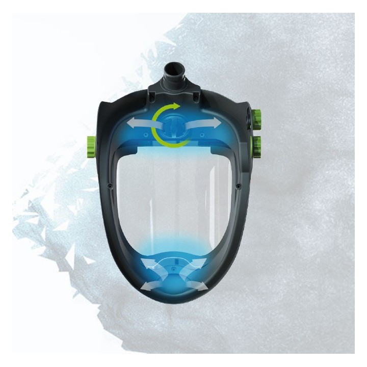 Casco visiera protettiva ClearMax Optrel per molatura