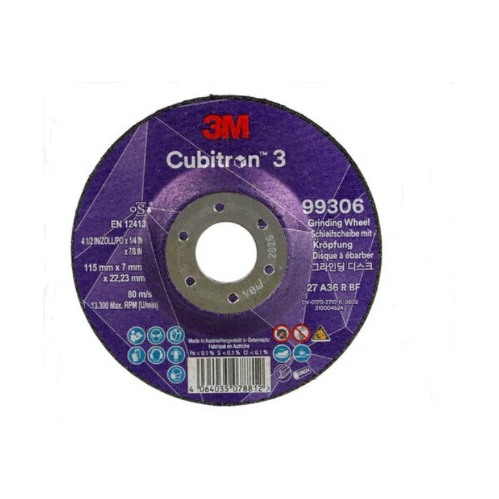Disco da sbavo cubitron 3 d.115x7