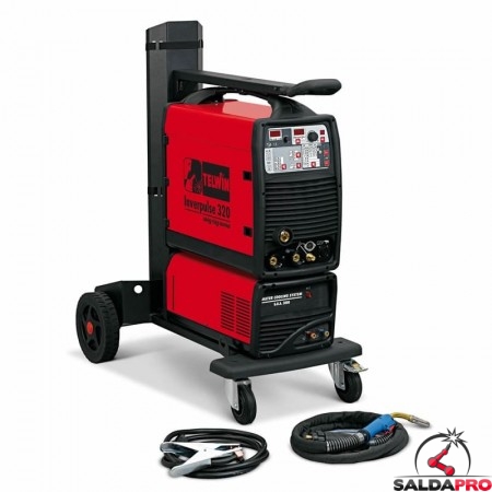 Saldatrice Inverter a filo INVERPULSE 320 AQUA MIG/TIG/MMA 400V Telwin