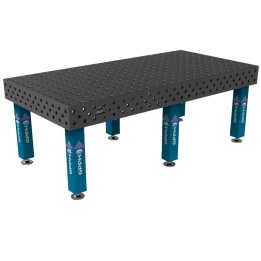 Tavolo per saldatura SteelExpert GPPH 2,4x1,2mt spessore 25mm, fori 28mm