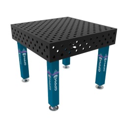 Tavolo per saldatura SteelExpert GPPH 1x1mt spessore 25mm, fori 28mm in griglia diagonale