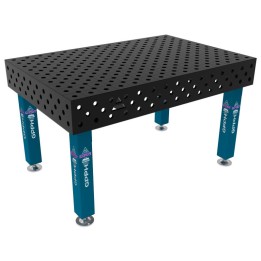 Tavolo per saldatura SteelExpert GPPH 1,5x1mt spessore 25mm, fori 28mm in griglia diagonale