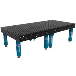 Tavolo per saldatura SteelExpert GPPH 3x1,48mt spessore 25mm, fori 28mm in griglia diagonale