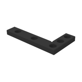 Squadra piatta 275x150mm GPPH per tavoli saldatura SteelExpert, spessore 25mm, fori 28mm