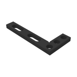 Squadra piatta 320x150mm GPPH per tavoli saldatura SteelExpert, spessore 25mm, fori 28mm