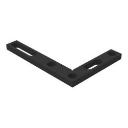 Squadra piatta 350x250mm GPPH per tavoli saldatura SteelExpert, spessore 25mm, fori 28mm