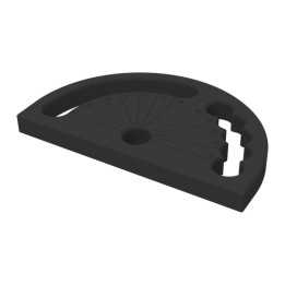 Goniometro ad angolo variabile GPPH per tavoli saldatura SteelExpert, spessore 25mm, fori 28mm