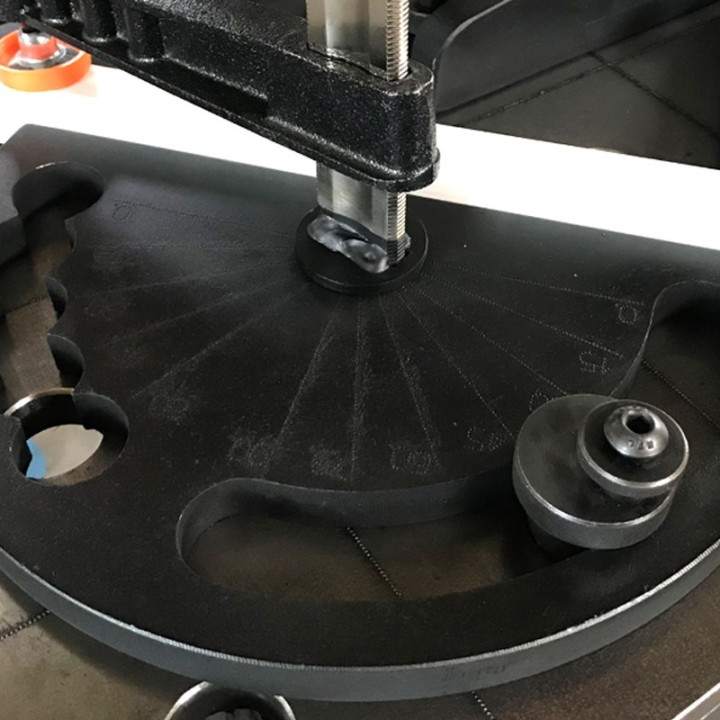 Goniometro ad angolo variabile GPPH per tavoli saldatura SteelExpert, spessore 25mm, fori 28mm