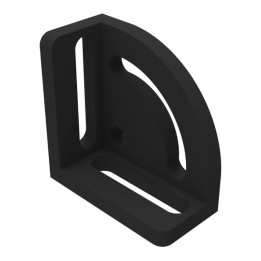 Squadra con angolo di rotazione 200x200mm GPPH per tavoli saldatura SteelExpert, spessore 25mm, fori 28mm