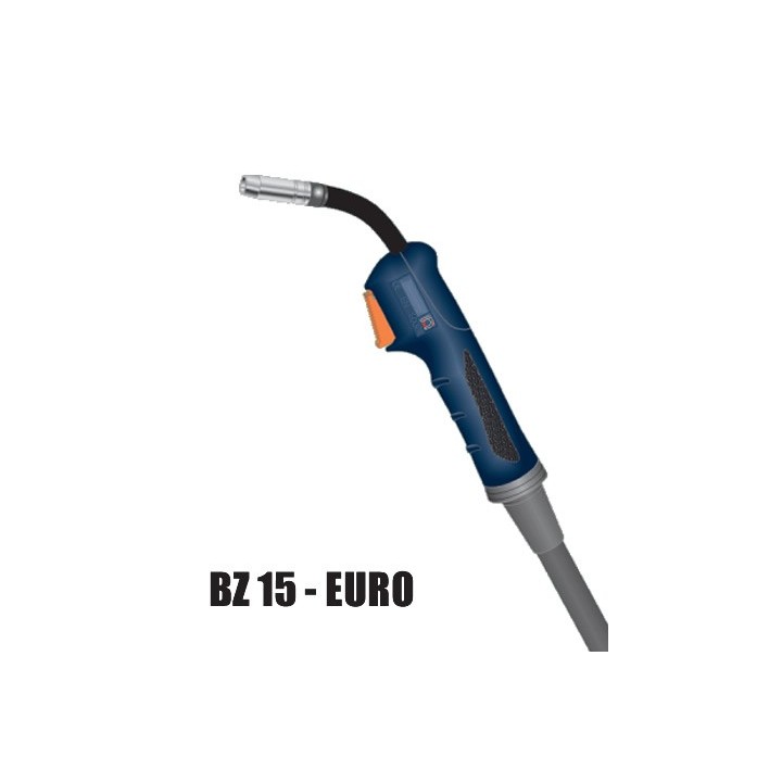Torcia completa ERGON BZ 15 attacco EURO saldatura MIG
