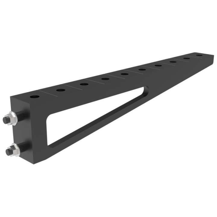 Prolunga 1000x100mm per tavolo da saldatura SteelExpert GPPH, spessore 25mm, fori 28mm