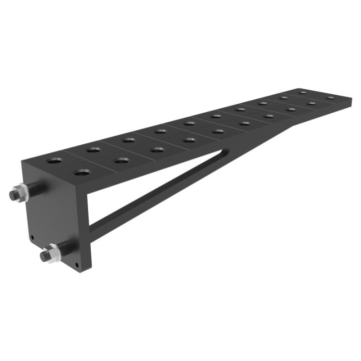 Prolunga 1000x200mm per tavolo da saldatura SteelExpert GPPH, spessore 25mm, fori 28mm