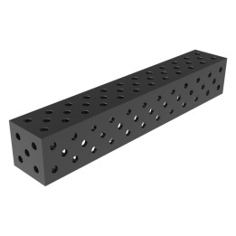 Blocco di collegamento 1200x200x200mm per tavoli saldatura GPPH SteelExpert fori 28mm griglia diagonale