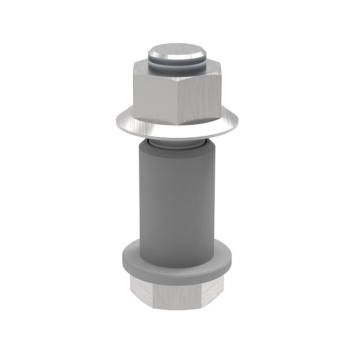 Perno di montaggio GPPH per tavoli saldatura SteelExpert, spessore 25mm, fori 28mm