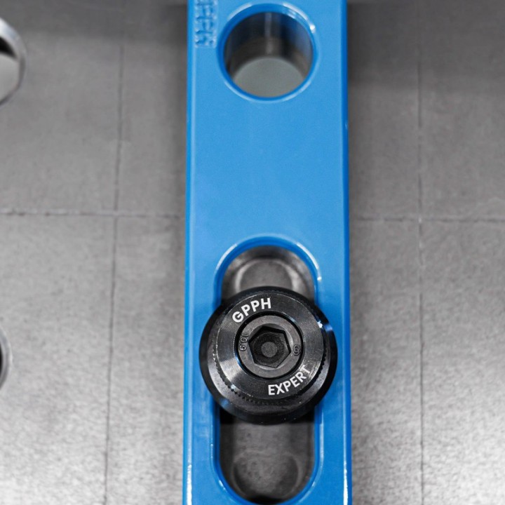 Perno di serraggio rapido GPPH per tavoli saldatura SteelExpert, spessore 25mm, fori 28mm