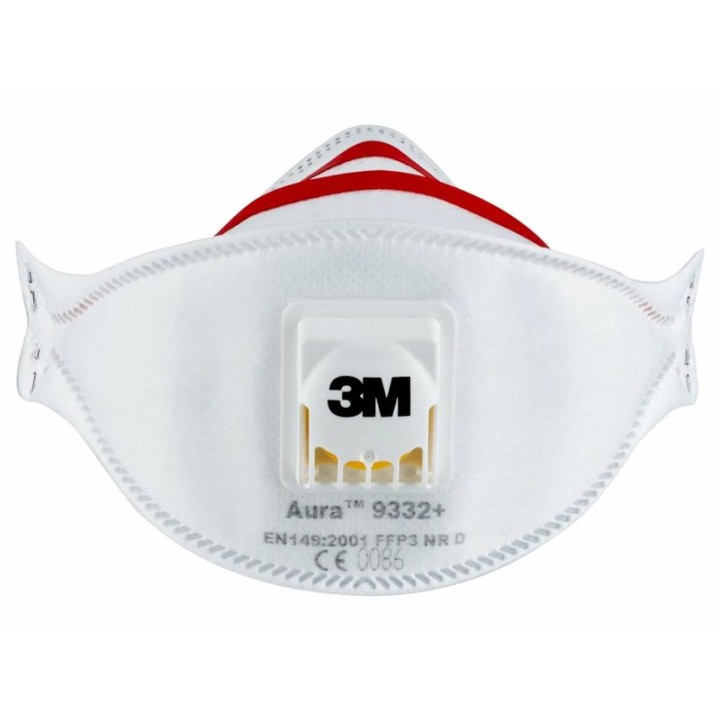 Mascherina monouso per saldatura 3M Aura 9332+ classe FFP3 NR D con valvola