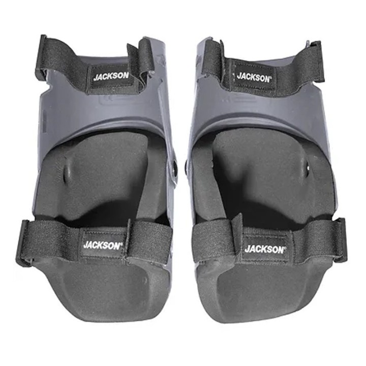 Ginocchiere articolate Jackson Safety Ultra-Flex grigie con gusci esterni in plastica
