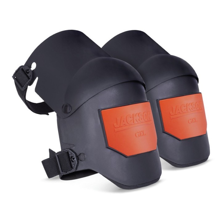 Ginocchiere articolate Jackson Safety Ultra-Flex nere con gusci esterni in plastica