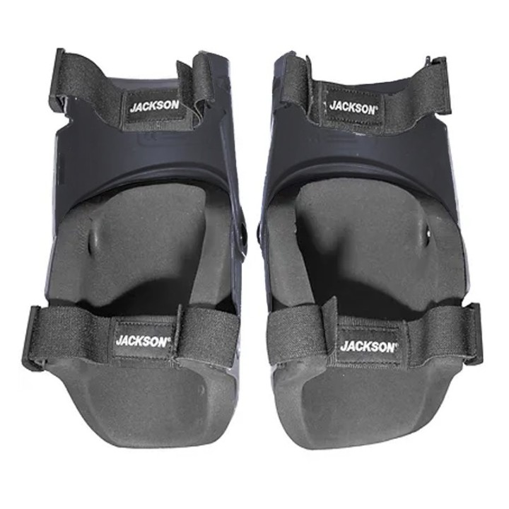 Ginocchiere articolate Jackson Safety Ultra-Flex nere con gusci esterni in plastica
