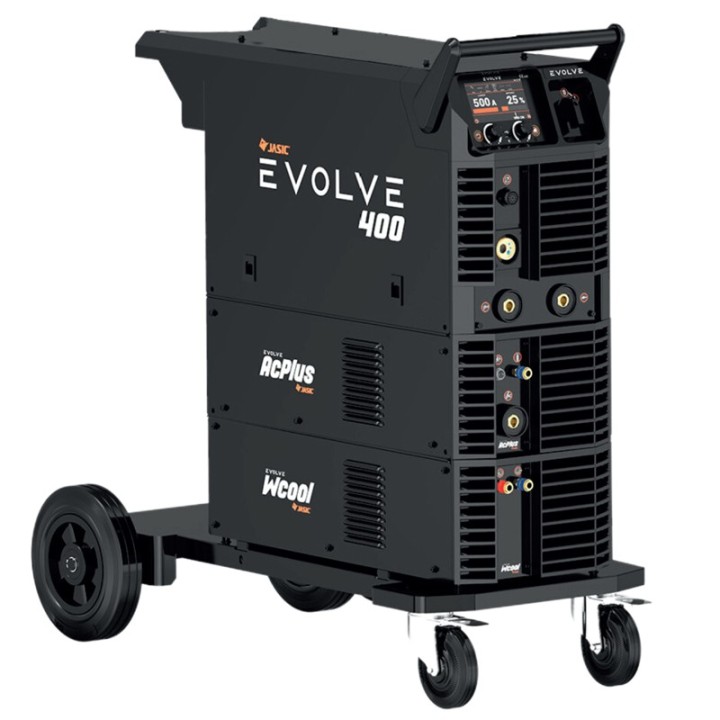 Saldatrice multiprocesso modulare MIG-MMA Jasic Evolve MIG400P N3D2 sinergica doppio pulsato, 40-400A