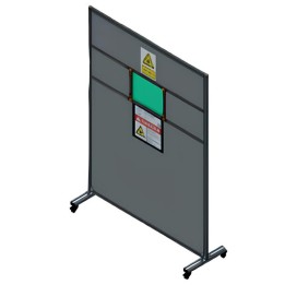 Parete protettiva con finestra Jasic Laser Knight per saldatura laser, 1545x2045mm