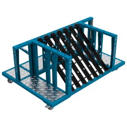Carrello porta attrezzi GPPH 1300x900x600mm per accessori tavoli saldatura foro 16mm
