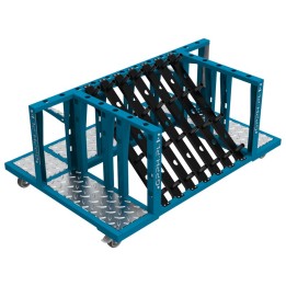 Carrello porta attrezzi GPPH 1300x900x600mm per accessori tavoli saldatura foro 28mm