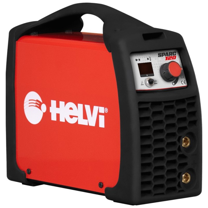 Saldatrice inverter Helvi Sparc 120 per saldatura MMA e TIG 10-120A in Kit con valigetta e accessori